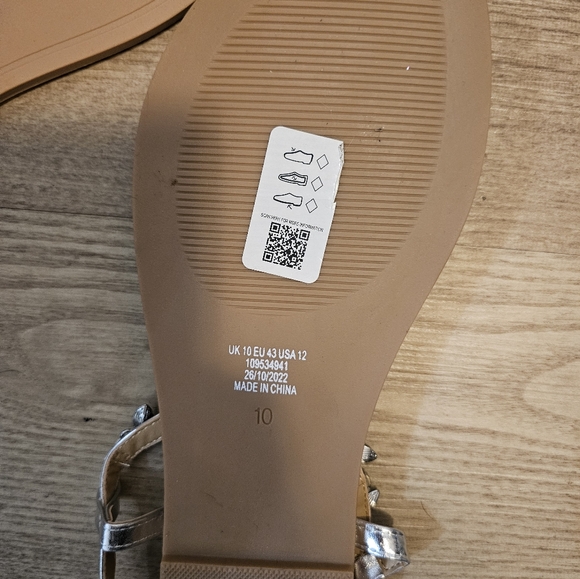 12M Crystal Embellished ASOS Sandals - Picture 4 of 5